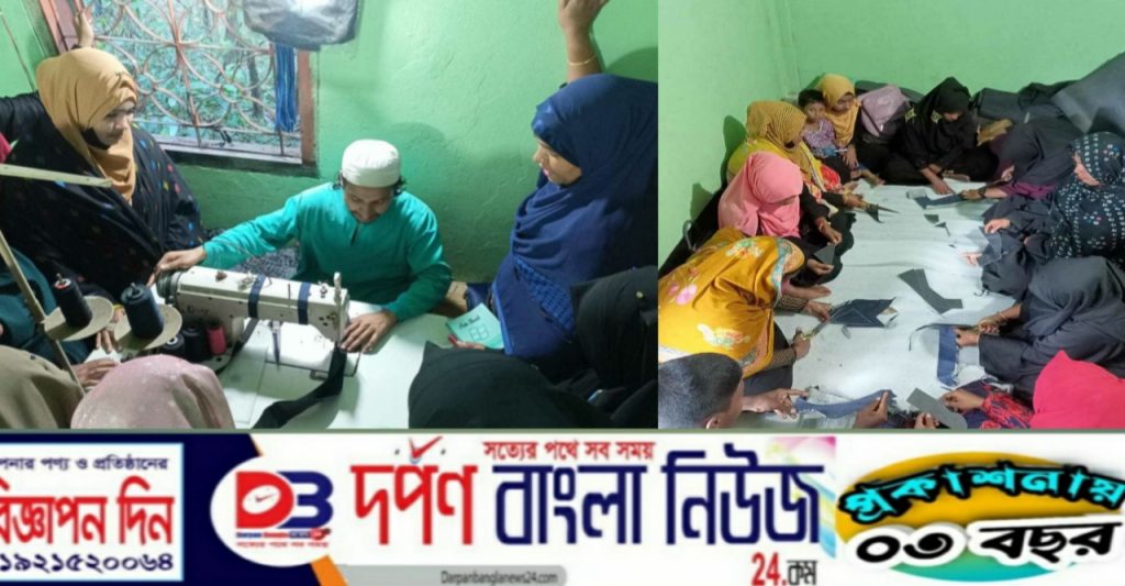 লামায় “বিকল্প এক্সপ্রেস” তৈরি হচ্ছে বিভিন্ন ধরনের ব্যাগ।