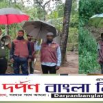 প্রবল বর্ষণে পাহাড় ধ্বসের আশঙ্কা, জনগণকে নিরাপদে সরিয়ে নিতে আনসার ভিডিপির মাইকিং