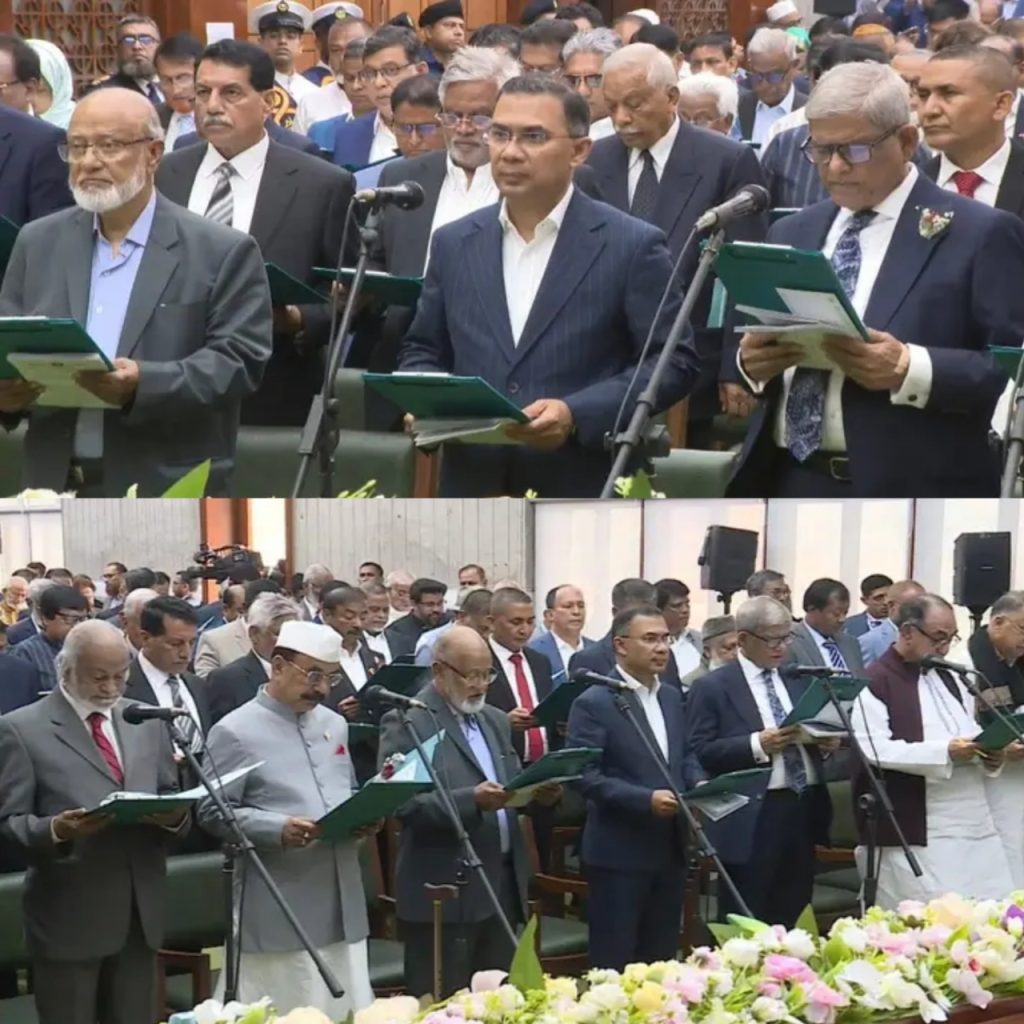 ত্রয়োদশ জাতীয় সংসদের নব-নির্বাচিত সংসদ সদস্যদের শপথ গ্রহণ