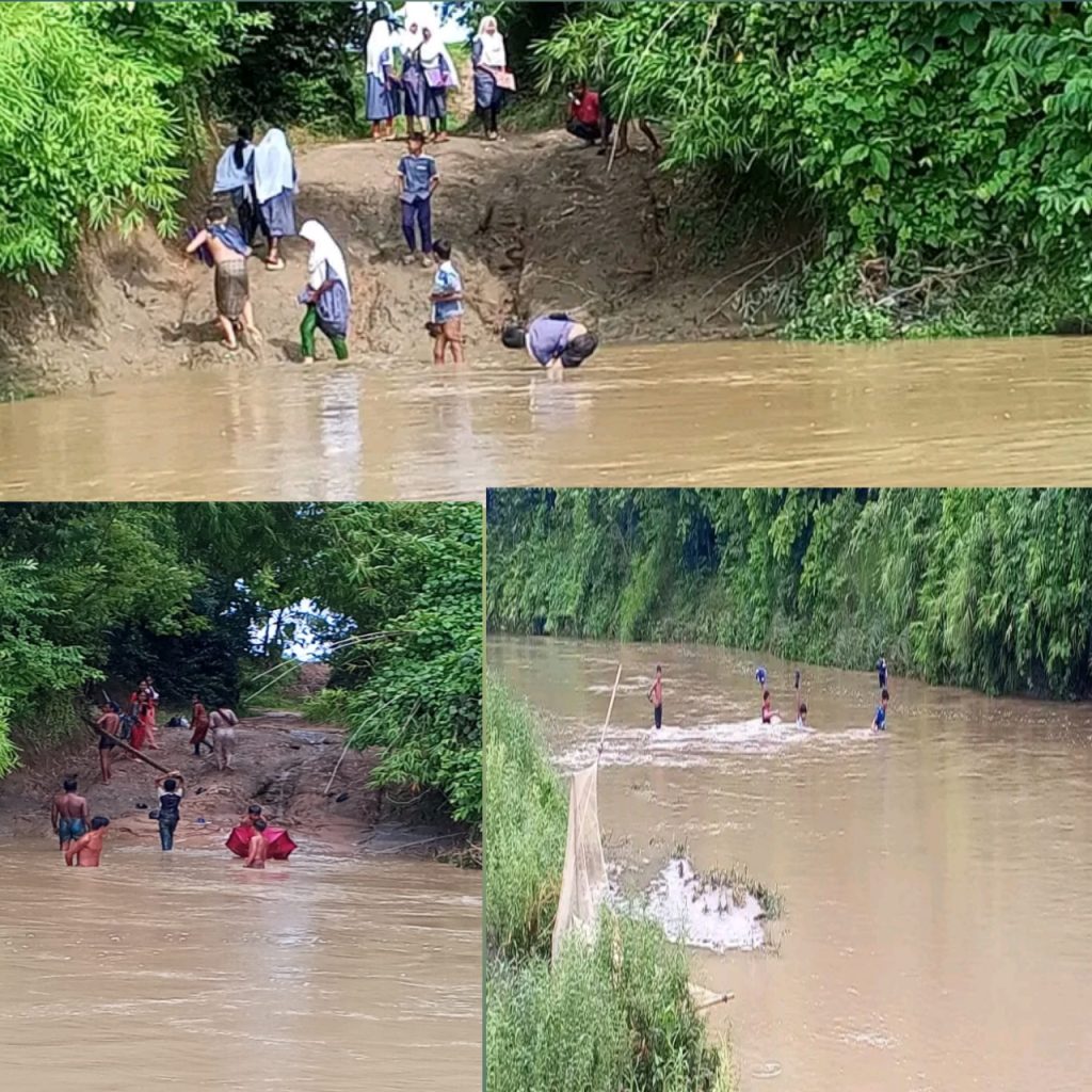 লামার গজালিয়া উচ্চ বিদ্যালয় হতে বটতলী পাড়া যাতায়াতের রাস্তা  বমু খাল টি জীবনের ঝুঁকি নিয়ে ৪ বার পার হতে হয়,  খালের এই চরম দুর্ভোগ শিক্ষার্থীদের শিক্ষাজীবন ও স্বাস্থ্যের জন্য মারাত্মক ঝুঁকিপূর্ণ  খালের তীব্র স্রোত ও দূষিত পানি শিক্ষার্থীদের অসুস্থ করে ফেলছে এবং শিক্ষা উপকরণ নষ্ট করছে।