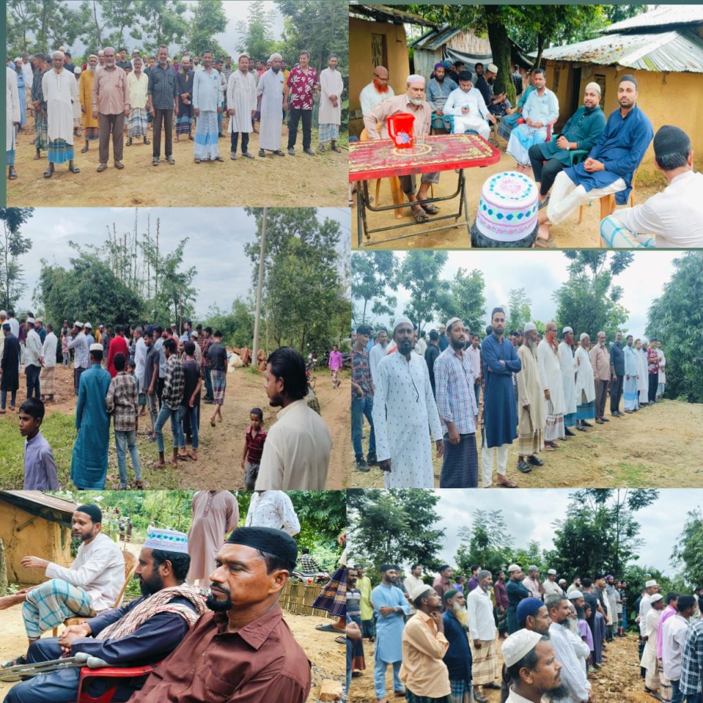 লামার আজিজ নগর ইউনিয়নের ৭ নং ওয়ার্ডের দক্ষিণ বাছুরী পাড়া জামে মসজিদের নতুন ভবনের কাজ উদ্বোধন।